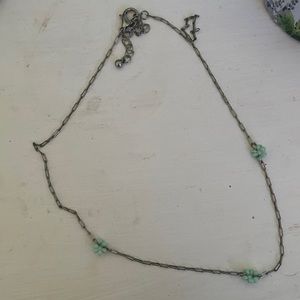 urban outfitters flower chain necklace